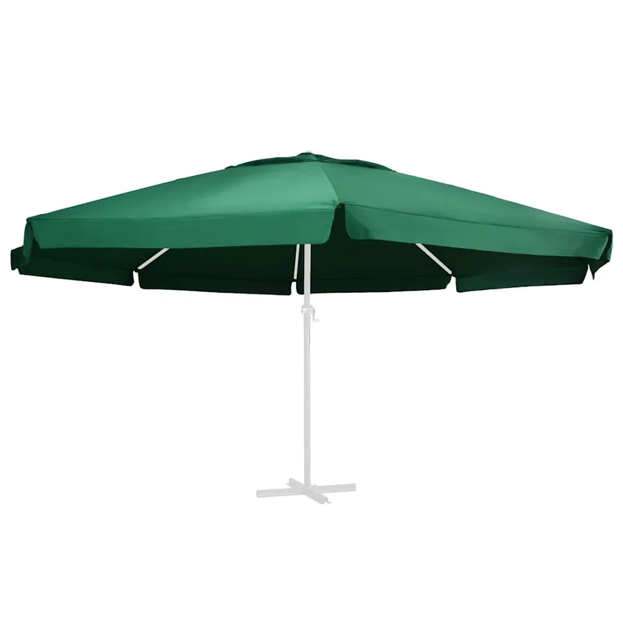 Tissu de remplacement pour parasol d'extérieur Vert 610 cm - 2
