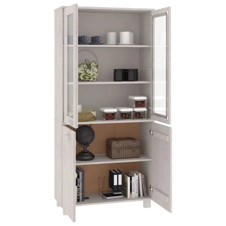 Buffet HAMAR Bois massif de pin Blanc - 6