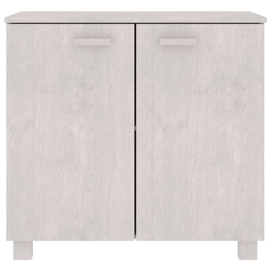 Buffet HAMAR Blanc 85x35x80 cm Bois massif de pin - 3
