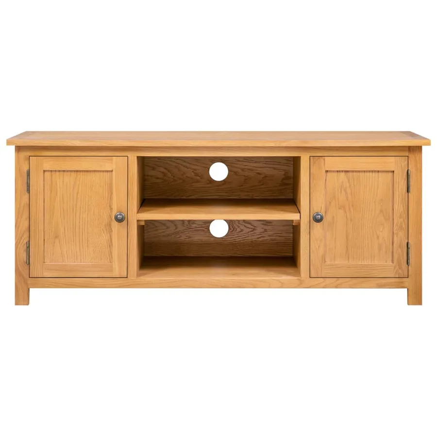 Meuble TV 110x35x44 cm Bois de chêne massif - 3