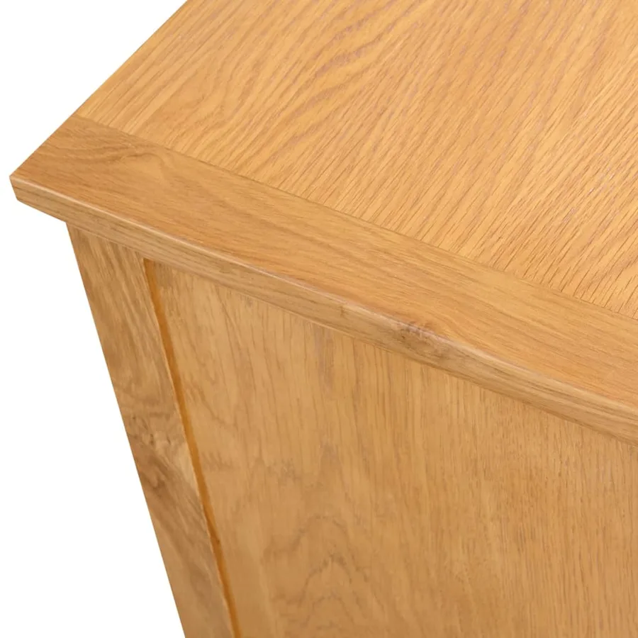 Meuble TV 110x35x44 cm Bois de chêne massif - 5