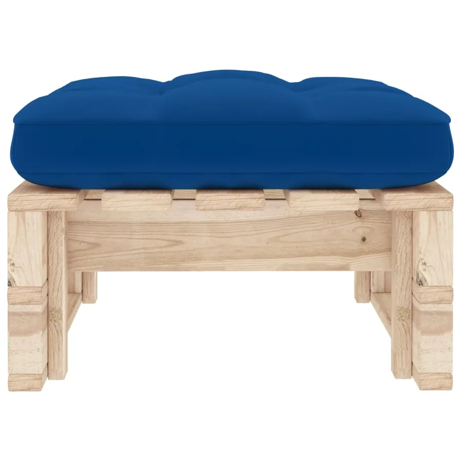 Pouf palette de jardin bois de pin imprégné - 4
