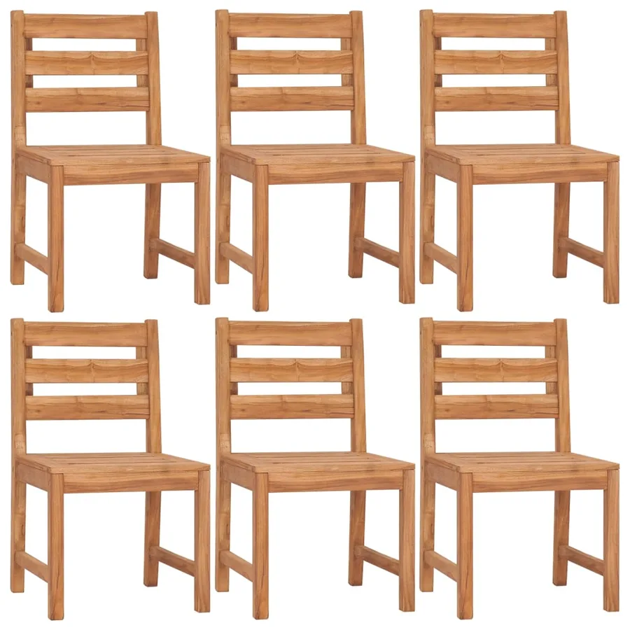 Ensemble à manger de jardin 7 pcs Bois de teck solide - 4