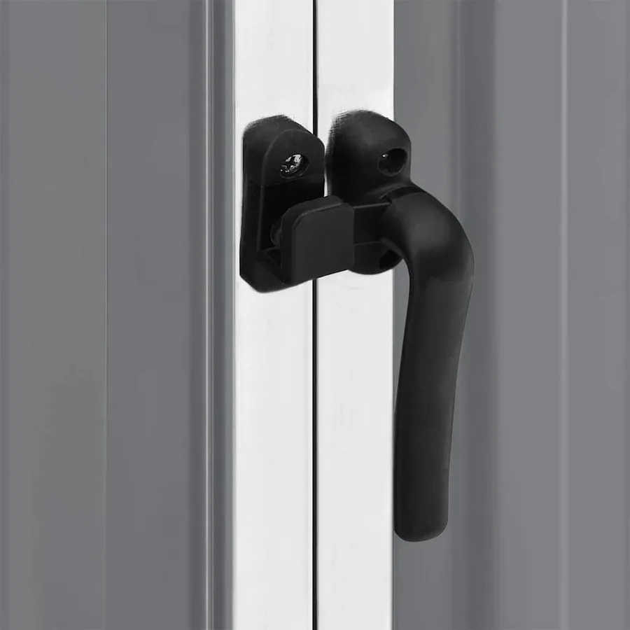 Abri de jardin Gris 195x198x159 cm Métal galvanisé - 10