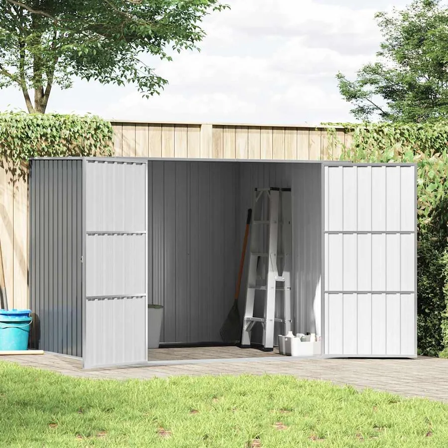 Abri de jardin Gris 195x198x159 cm Métal galvanisé - 3