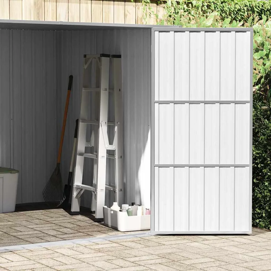 Abri de jardin Gris 195x198x159 cm Métal galvanisé - 4