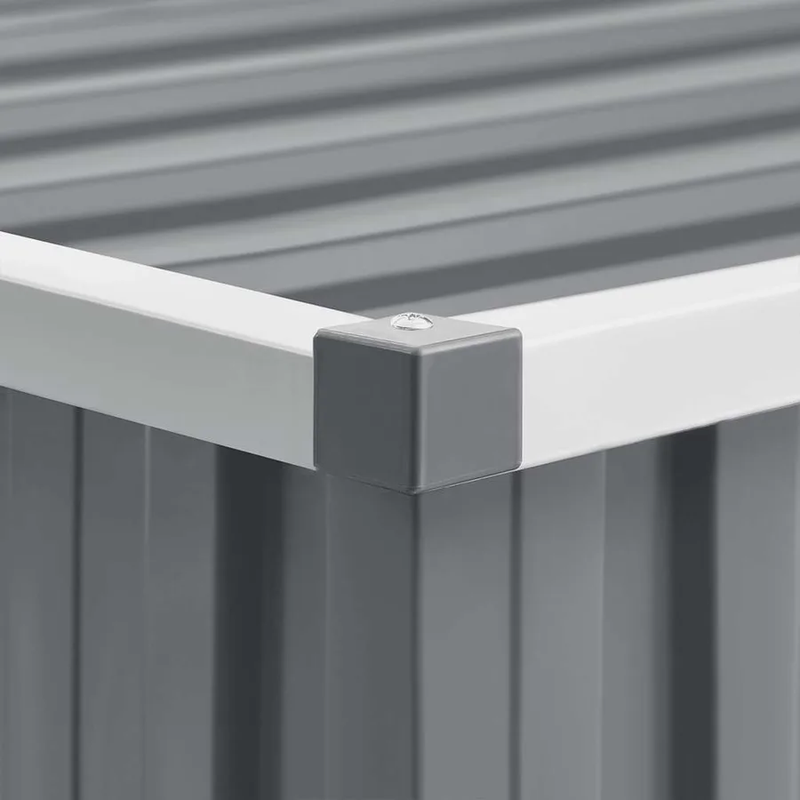 Abri de jardin Gris 195x198x159 cm Métal galvanisé - 9