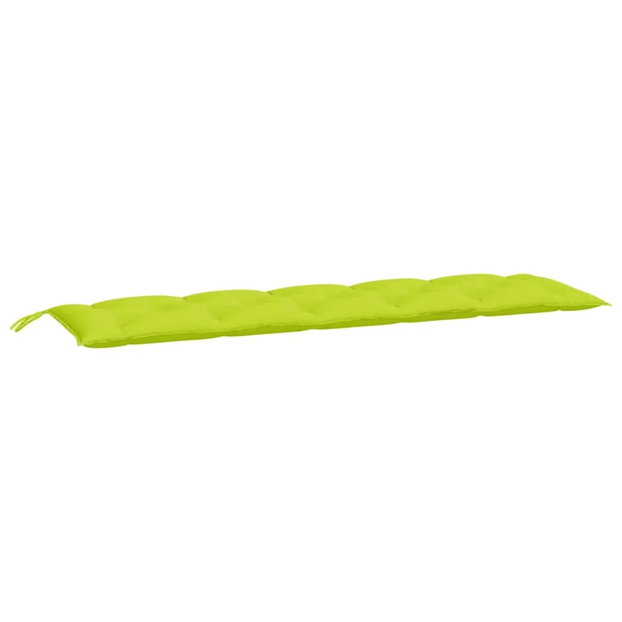 Coussin de banc de jardin vert brillant 180x50x7cm tissu oxford - 2