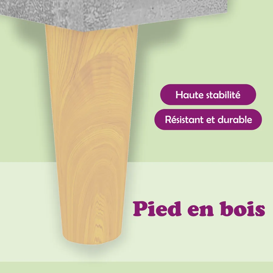 Buffet Gris béton 70x34x90 cm Bois d'ingénierie - 10