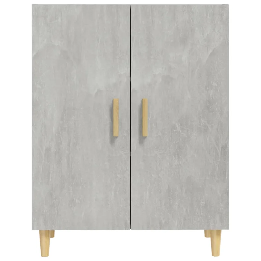 Buffet Gris béton 70x34x90 cm Bois d'ingénierie - 3