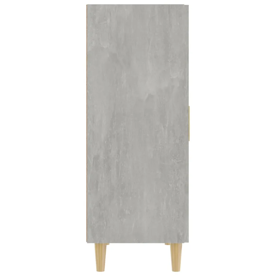 Buffet Gris béton 70x34x90 cm Bois d'ingénierie - 4