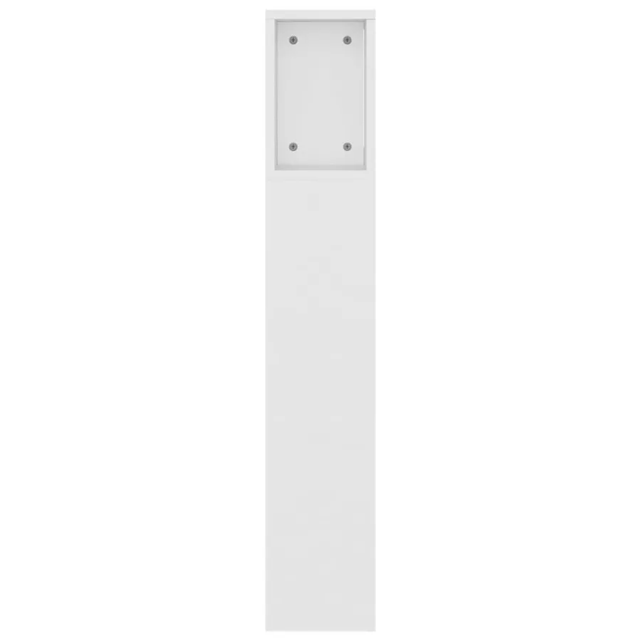 Armoire de tête de lit Blanc 160x18,5x104,5 cm - 5