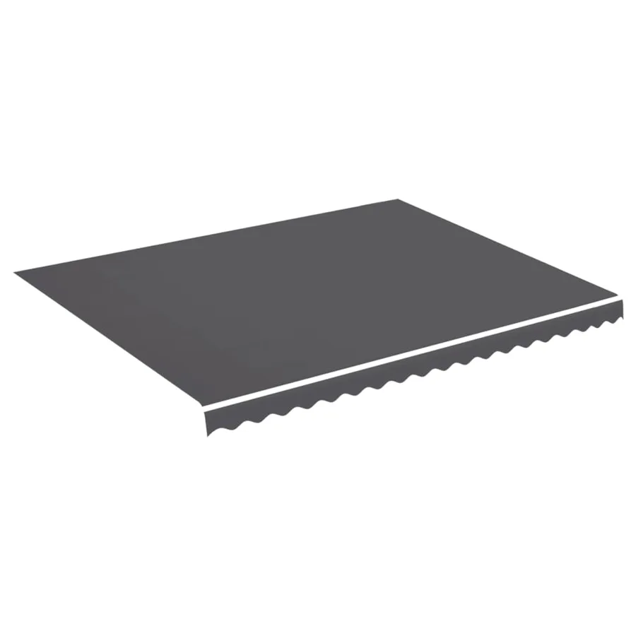 Tissu de remplacement pour auvent anthracite 4,5x3,5 m polyester - 2