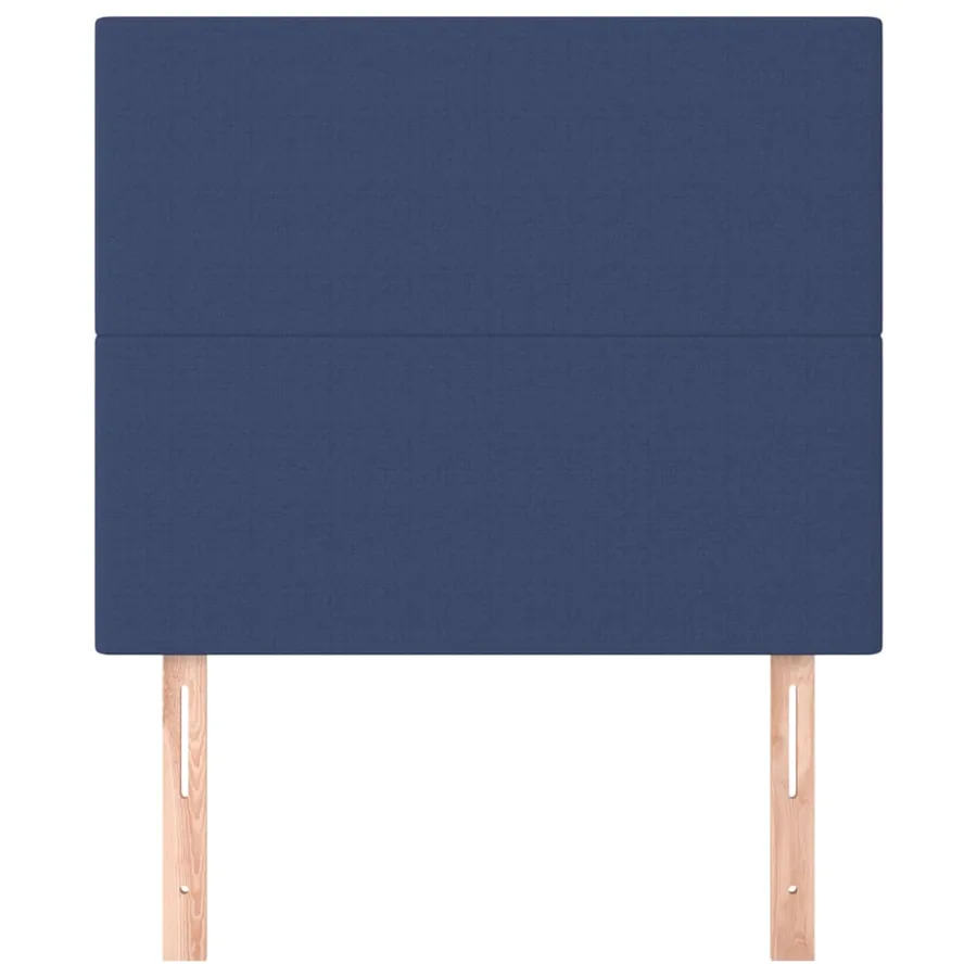 Tête de lit Bleu 90x5x118/128 cm Tissu - 3