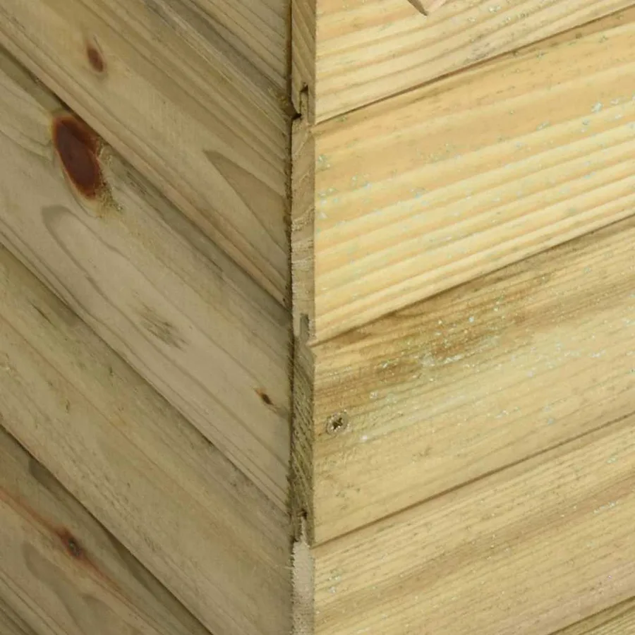 Niche de jardin avec toit ouvrant en bois de pin imprégné - 7