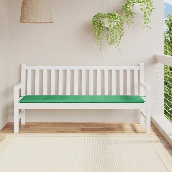 Coussin de banc de jardin vert 180x50x3 cm tissu oxford
