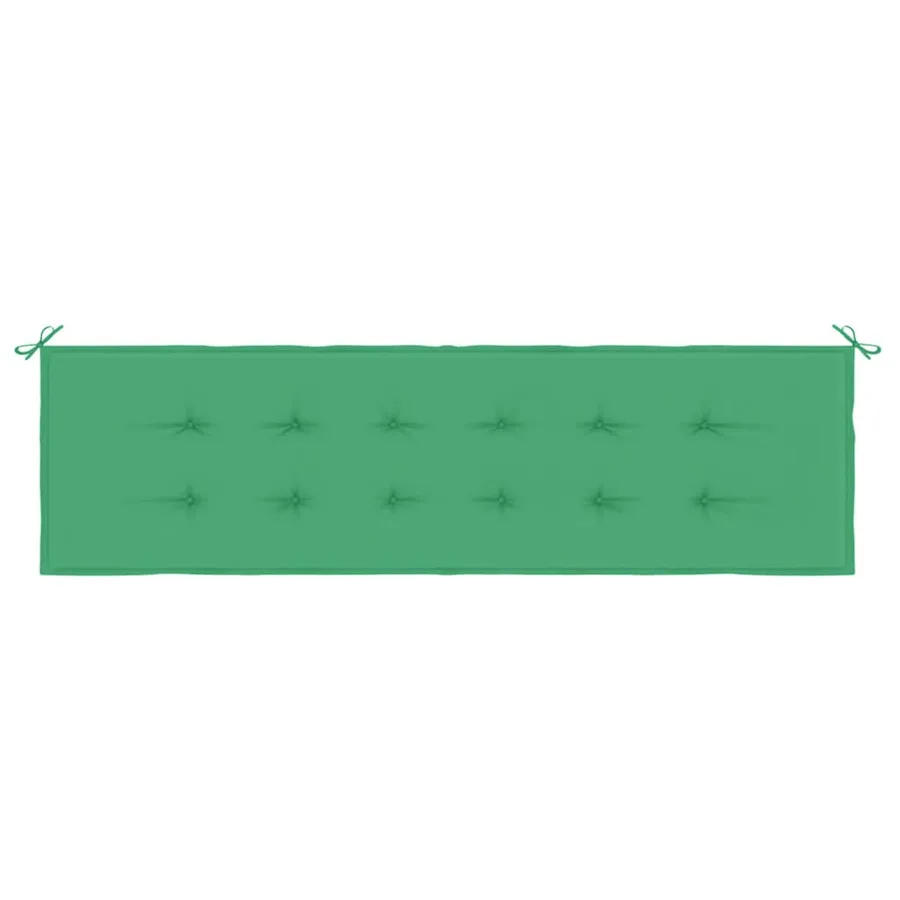 Coussin de banc de jardin vert 180x50x3 cm tissu oxford - 4