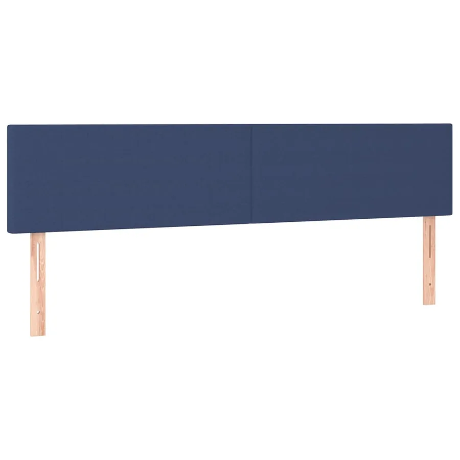 Sommier à lattes de lit avec matelas Bleu 180x200 cm Tissu - 6