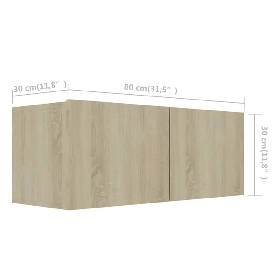 Ensemble de meubles TV 6 pcs Chêne sonoma Bois d'ingénierie - 7