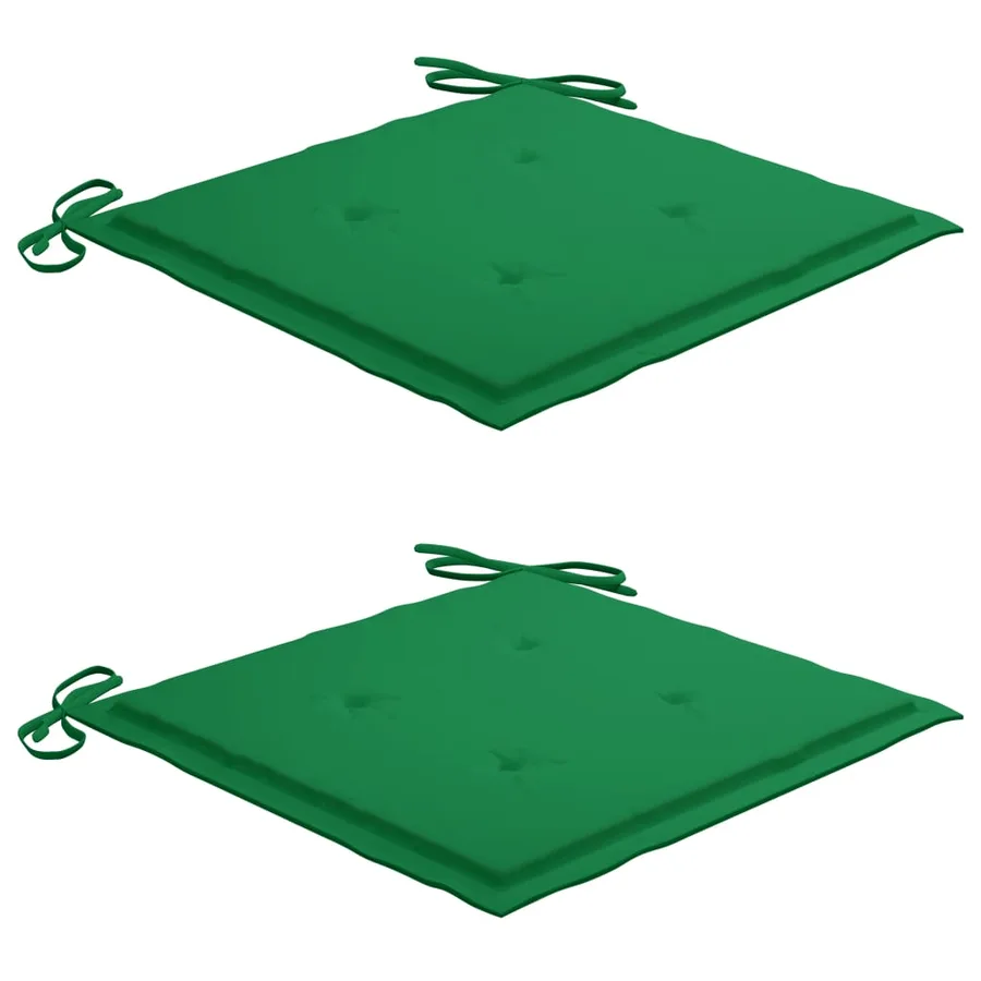 Ensemble à manger d'extérieur pliable avec coussin 3 pcs Teck - 7