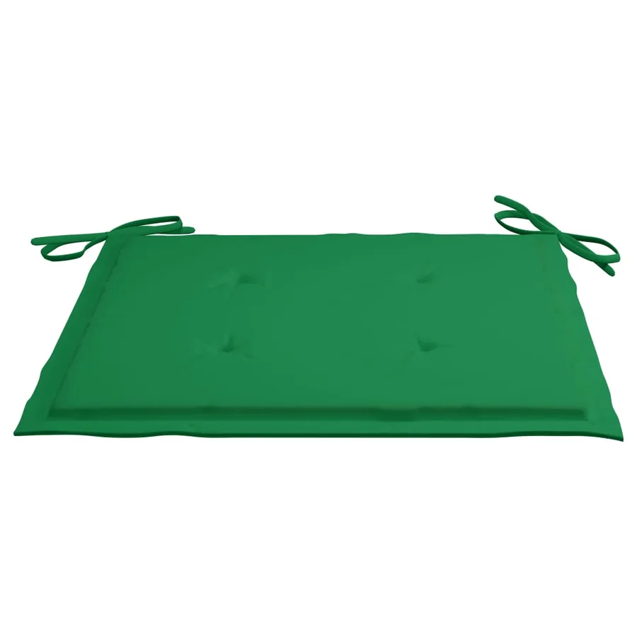 Ensemble à manger d'extérieur pliable avec coussin 3 pcs Teck - 9