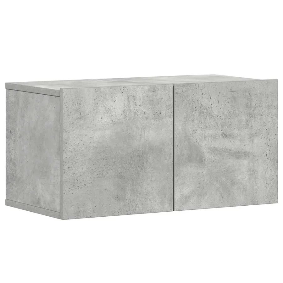 Ensemble de meubles TV 5 pcs Gris béton Bois d'ingénierie - 4