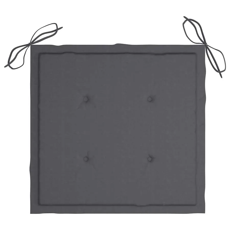 Mobilier à dîner d'extérieur pliable 5 pcs avec coussins bambou - 9