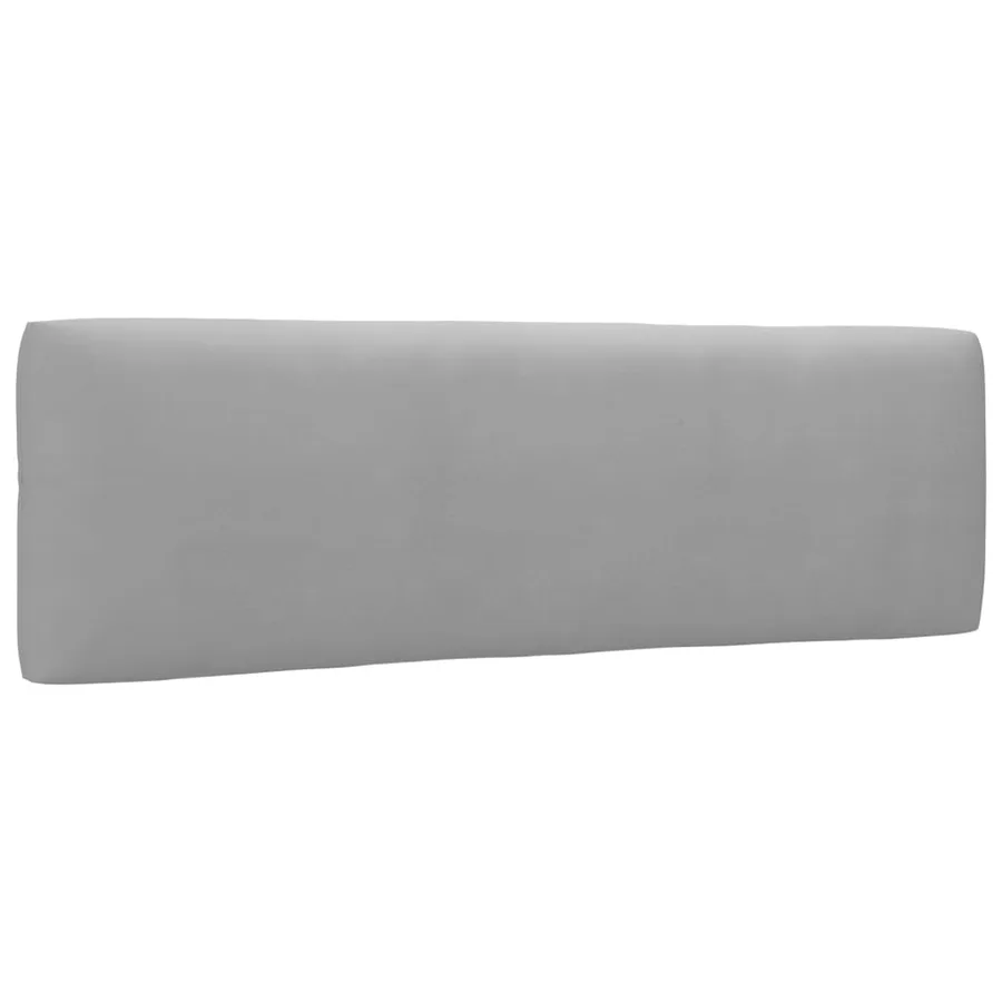 Canapé palette 2 places avec coussins Pin imprégné de gris - 6