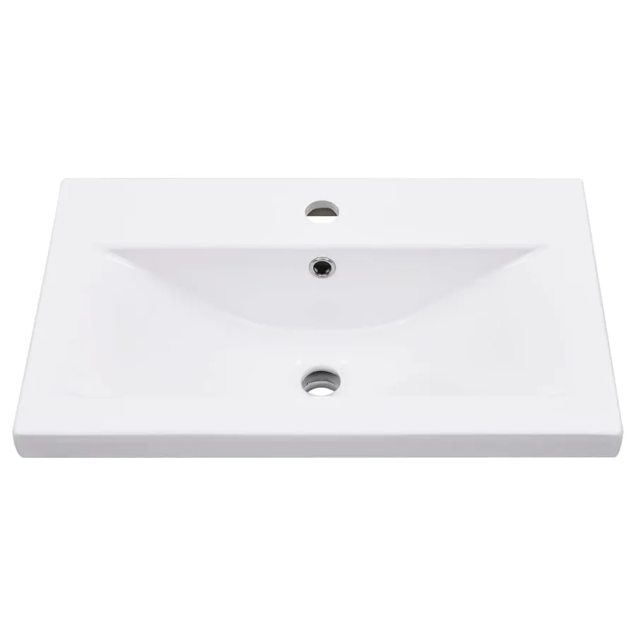 Cadre de lavabo de salle de bain vasque à encastrer Blanc Fer - 6
