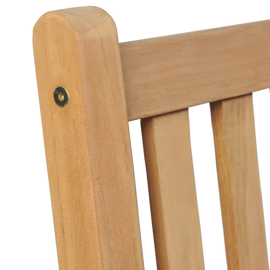 Chaises de jardin lot de 8 avec coussins anthracite Teck solide - 6