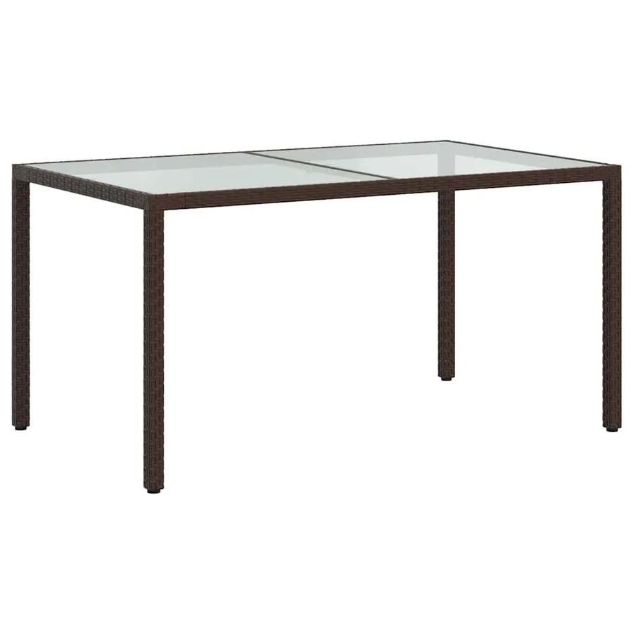 Ensemble à manger d'extérieur 5pcs avec coussins Résine tressée - 11