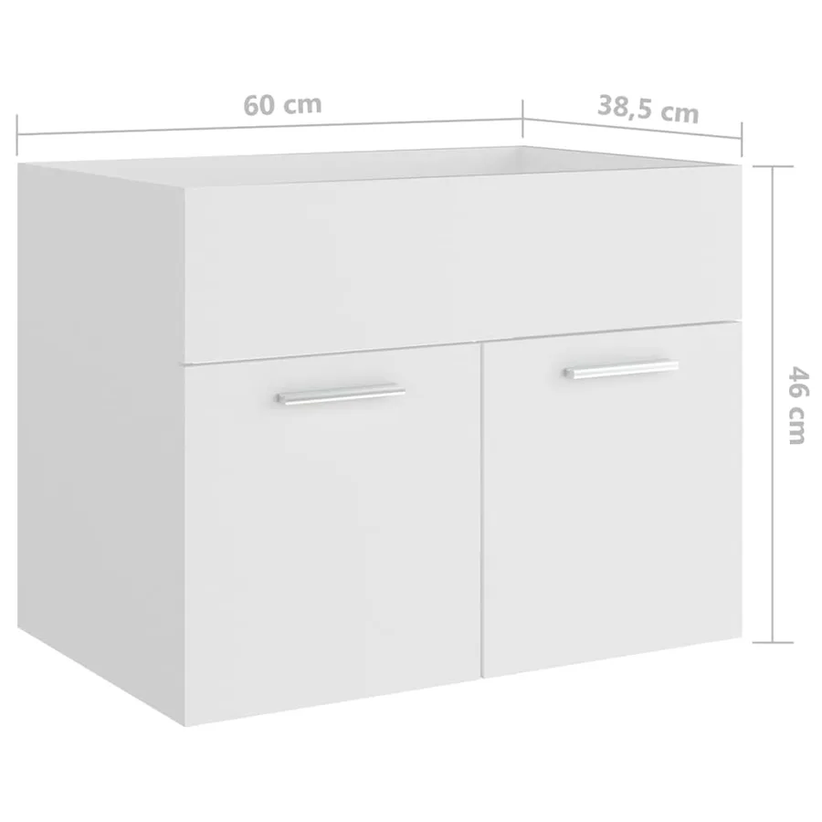 Ensemble de meubles de salle de bain Blanc Aggloméré - 20