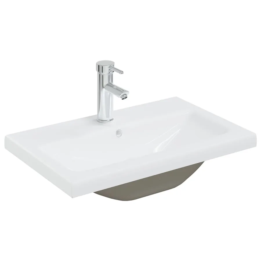 Ensemble de meubles de salle de bain Blanc Aggloméré - 7