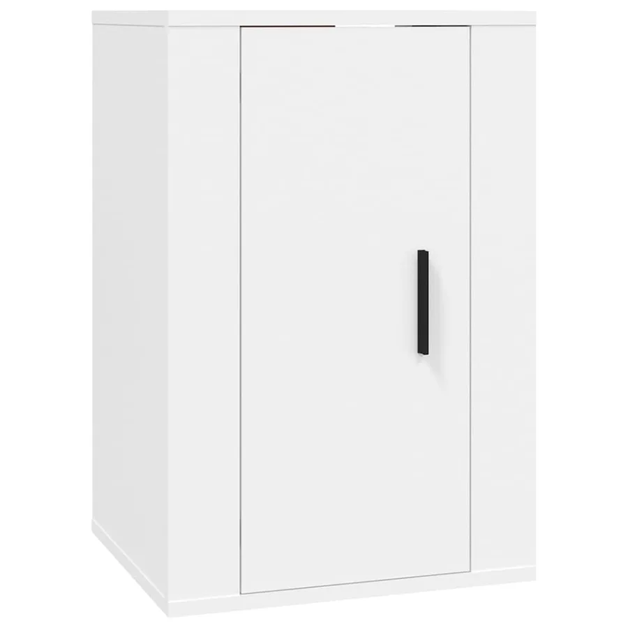 Ensemble de meubles TV 5 pcs Blanc Bois d'ingénierie - 6