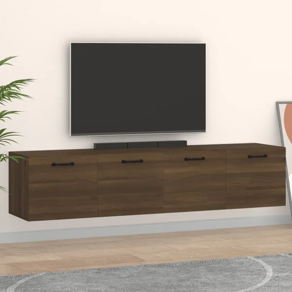 Armoires murales 2pcs Chêne brun 60x36,5x35cm Bois d'ingénierie