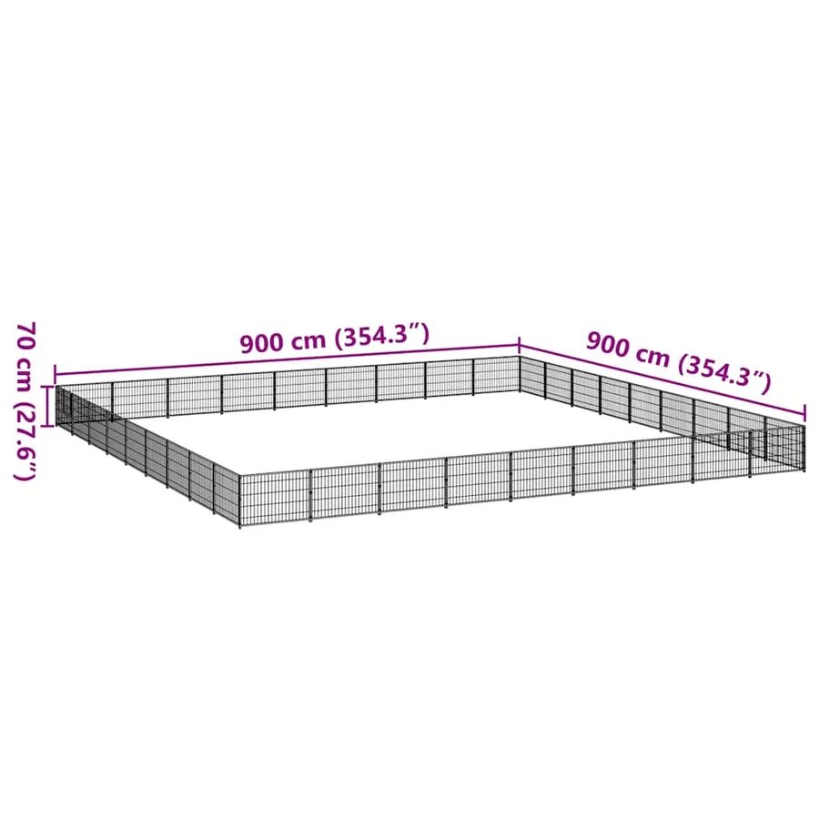 Chenil Argenté 81 m² Acier - 7