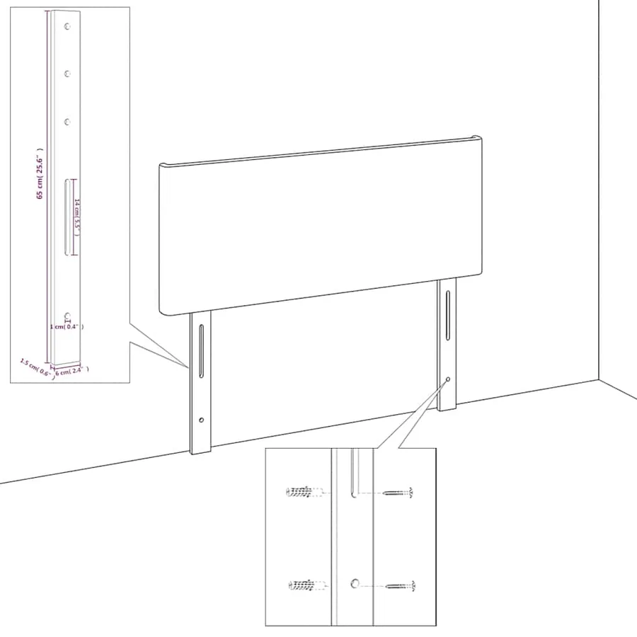 Cadre de lit sans matelas bleu foncé velours - 12
