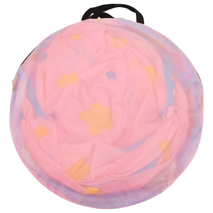 Tente de jeu pour enfants avec 250 balles Rose 301x120x128 cm - 12