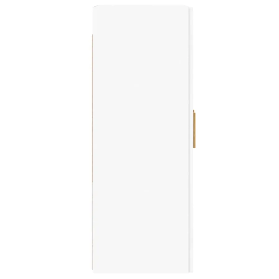 Armoires murales 2 pcs blanc bois d'ingénierie - 8