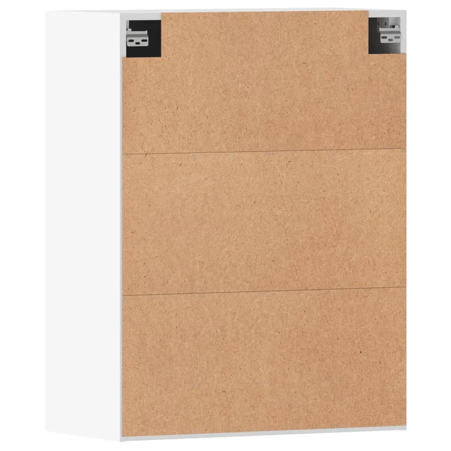 Armoires murales 2 pcs blanc bois d'ingénierie - 9
