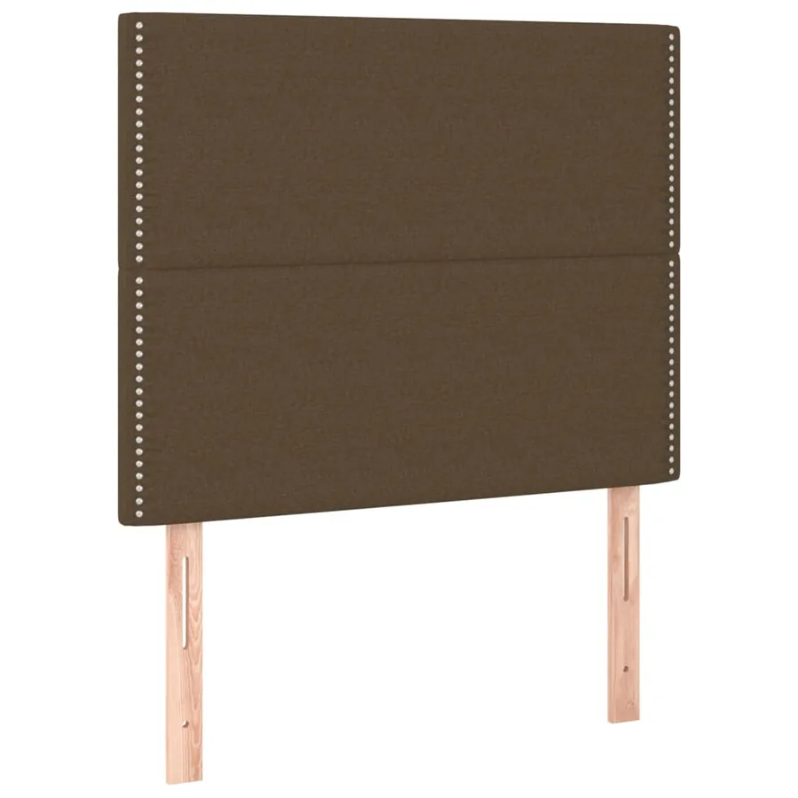 Sommier à lattes de lit avec matelas Marron foncé 100x200 cm - 5
