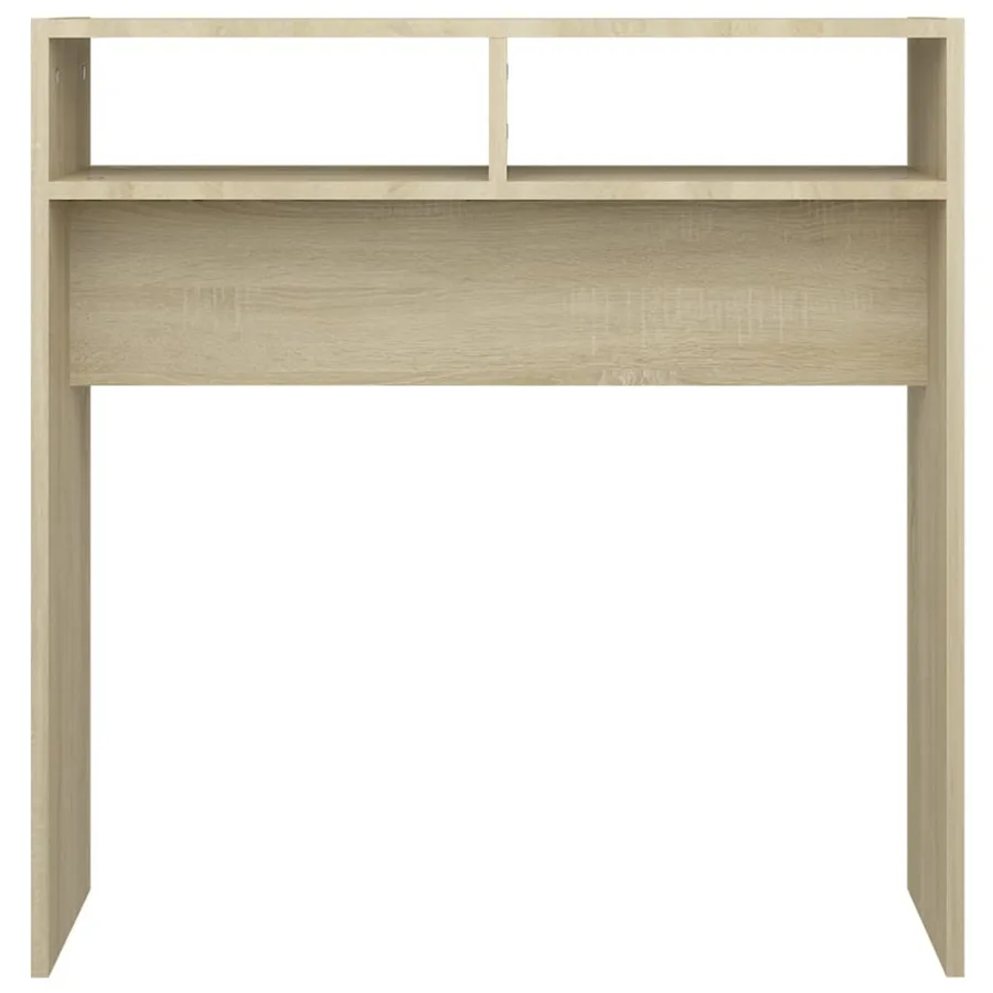 Table console chêne sonoma 78x30x80 cm bois d'ingénierie - 4