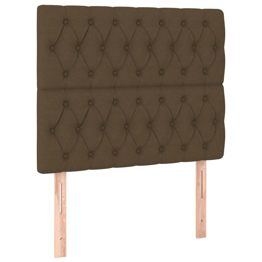 Sommier à lattes de lit avec matelas Marron foncé 100x200 cm - 5