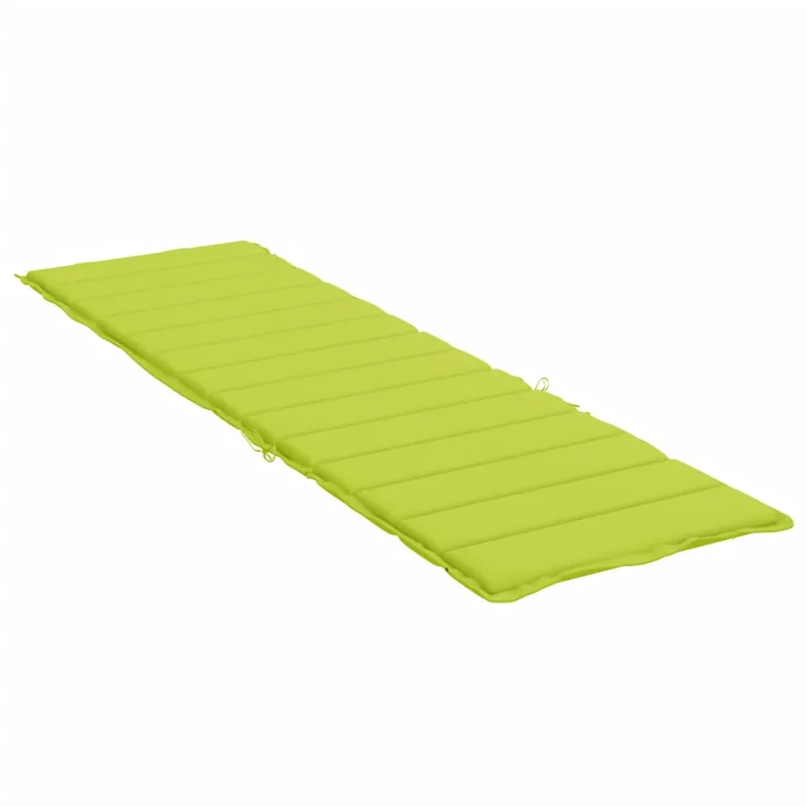 Coussin de chaise longue vert vif 200x70x3 cm tissu oxford - 4