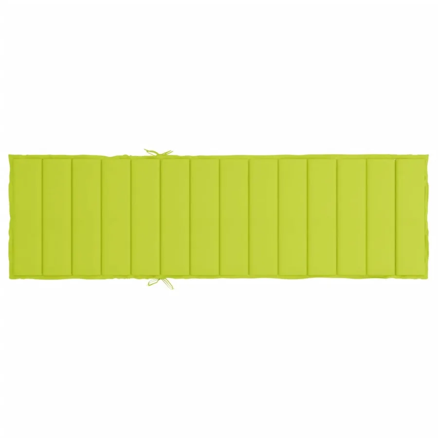 Coussin de chaise longue vert vif 200x70x3 cm tissu oxford - 5