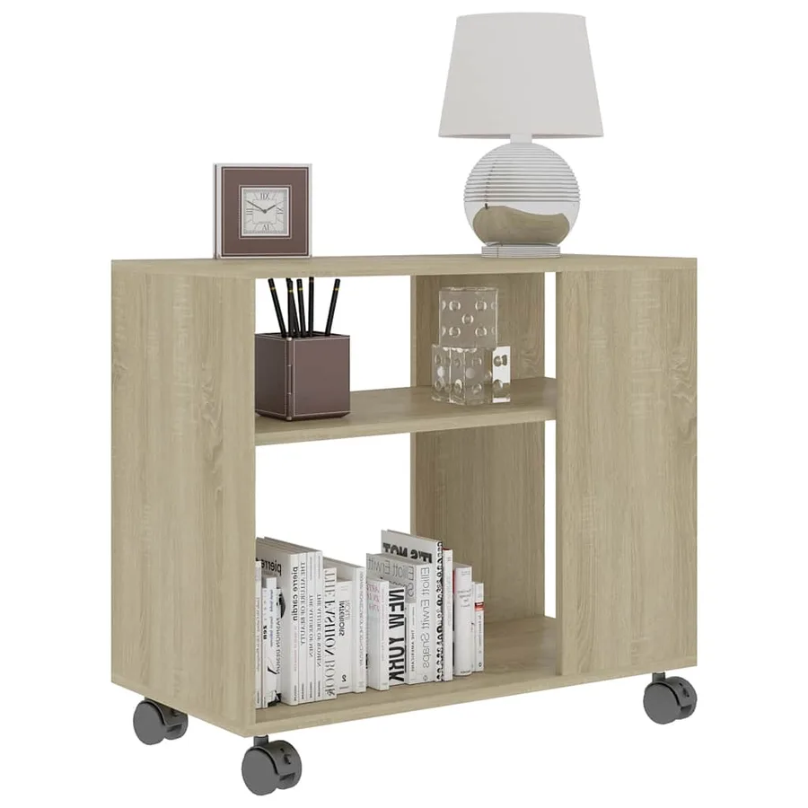 Table d'appoint Chêne sonoma 70x35x55 cm Bois d'ingénierie - 3