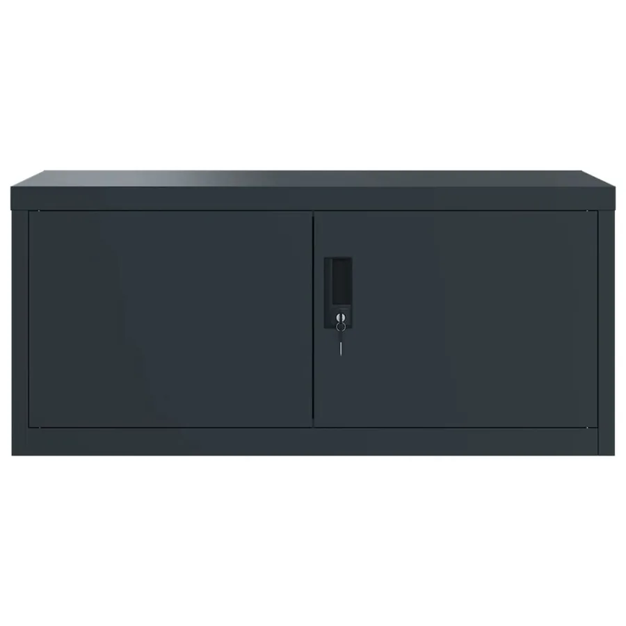 Classeur anthracite 90x40x145 cm acier - 4