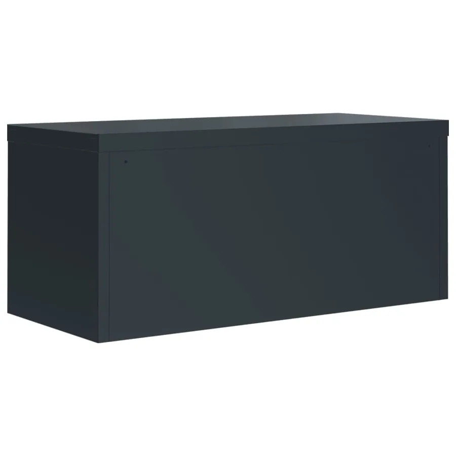 Classeur anthracite 90x40x145 cm acier - 6