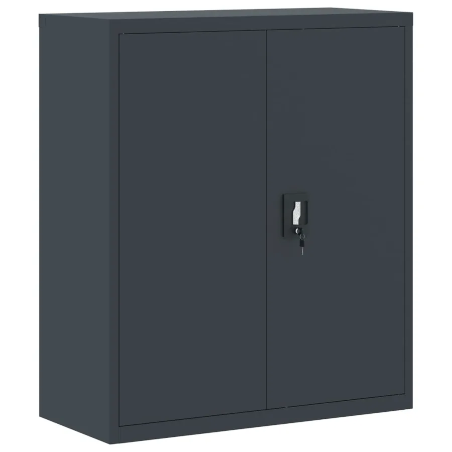 Classeur anthracite 90x40x145 cm acier - 7