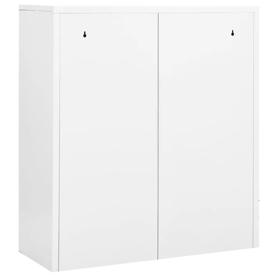 Armoire de bureau Blanc 90x40x102 cm Acier - 5